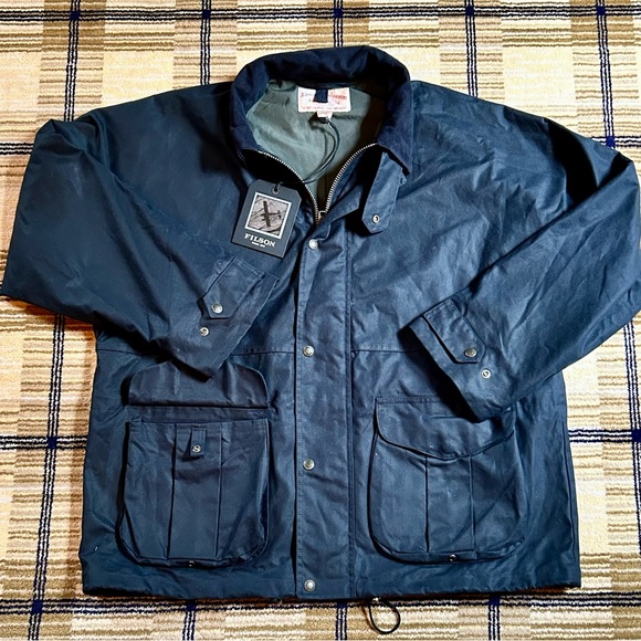 Filson Foul Weather Jacket | Harbor Blue | MSRP $395 - Picture 6 of 9
